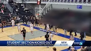 Lincoln High School principal responds after student section kicked out of basketball game