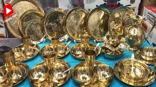 কমদামে!🔥অরিজিনাল কাঁসার থালা বাসন | kansa dinner set price in bangladesh