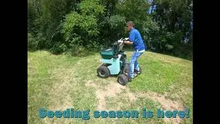 It's Permagreen Triumph Ride-On Spreader Sprayer seed season!!!