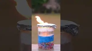 1000&deg;C Red Hot Ball vs Orbeez Jar Layers