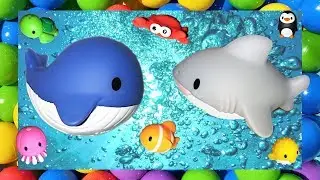Sea Animals Toys Names Sounds Educational Toy Learning Video for Babies Toddlers Kids Children Moms