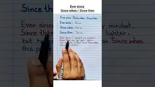 Ever Since vs Since When vs Since Then | Confusing English Words Explained#english #since #later