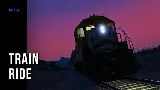 GTA 5 | Peaceful Scenic Train Ride 4K | Ambient Nature Sounds 