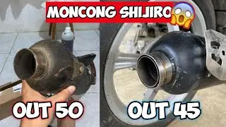 GANTI MONCONG KNALPOT DARI OUT 50 KE OUT 45 ‼️ - VLOG GANTI MONCONG SHIJIRO
