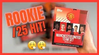 Открытие набора команды Topps «Манчестер Юнайтед» сезона 2024-25 | Новичок /25 Хит! (Обзор продукта)