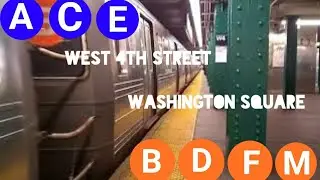 IND 6 & 8 Ave line: Trainspotting at West 4 Street Washington Square