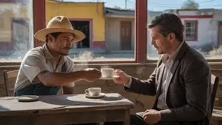 Albañil pagó el café de un desconocido cansado… y él resultó ser el millonario que compró el pueblo