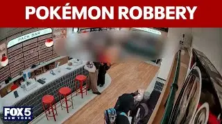 Surveillance video shows armed robbery at Pok&eacute;mon card shop