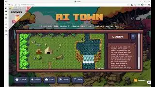 Ai town with local DeepSeek 1.5b 