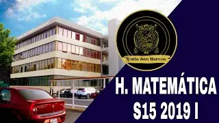 H. MATEM&Aacute;TICA SEMANA 15 PRE SAN MARCOS 2019 I 📚🖥️