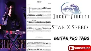 Star X Speed//Jacky Vincent // Guitar Pro Tab Play Thru
