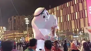 LUSAIL STREET A DAY BEFORE WORLDCUP FINAL / AL NEHAM WHALE SHARK SHOW/DRONE SHOW #2022fifaworldcup