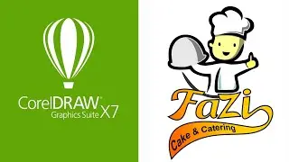 Corel Draw Tutorial How to Make Simple Logo Cake and Catering