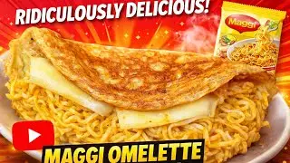Maggi Omelette Sandwich 🤤 | Ultimate Street Food Fusion You Must Try! 🔥