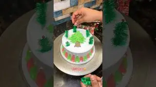 Merry Christmas Tree 🌲 Cake Design #merrychristmas2024  #christmascake #christmastree #cakeideas