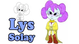 ⭐Lys Solay⭐Star Wars Young Jedi Adventures   |  Drawing tutorial⭐