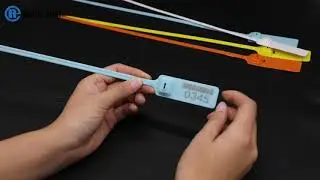 REP103 customized color printing serial number high security container lock plastic seal