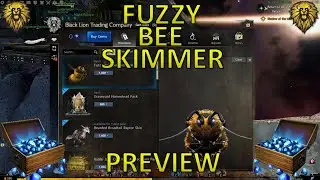 GW2 - Oct 14, '25 - Gem Store New Item Preview (Fuzzy Bee Skimmer Skin)