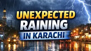 Unexpected Thunderstorm & Heavy Rain 🥶 in Karachi | Winter Vlog 🤍 #lifeoftahasiddiqui 