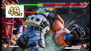 Guile 49 Hit Max Damage Combo VT1 Loop