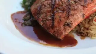 Cooking with bourbon | Glazed salmon