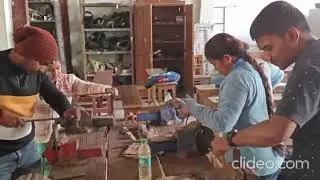 Metal cutting and edge preparation for lap joint by Welder Trade BPC  Govt ITI