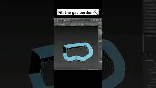 Fill the Gap  using bridge tools  super fast ⏩ #tutorial3d #3d #short3d #fillgap #bridge #blender3d