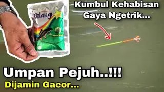 Umpan PE7UH Crot Atas Bawah Tetap Strike Ikan Babon dan Rame Makanin | Umpan Gacor Ikan Mas