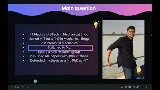 Transitioning to ML and building your ML research profile