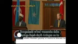 Somali President Sharif with Turkish PM Erdoğan-Somalia Mogadishu August 2011