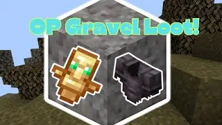 Minecraft... but Gravel Drops OP Loot (Reupload)