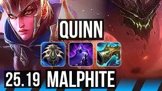 QUINN vs MALPHITE (MID) | 18/1/13, Legendary | EUW Master | 25.19