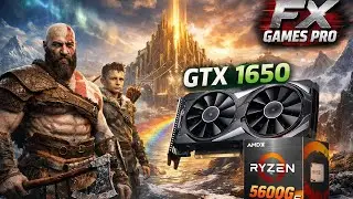 TESTE RÁPIDO // GOD OF WAR  //  GTX 1650 //  RYZEN 5 5600G  //