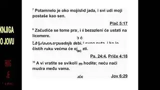 KNJIGA O JOVU SEDAMNAESTA GLAVA 17  Наставак  Јов види око себе само биједу и пред собом само гроб