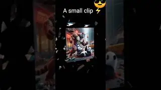 Giant cat 😺 v/s Panda 🐼 ||.  Cat story #cat  #short #ai
