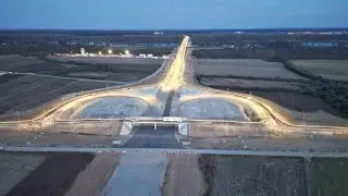 Autoput Ruma-Šabac - dron snimak kompletne deonice od naplatne rampe Ruma do petlje Šabac