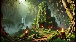 Mayan Synth Lofi Chillhop with Ancient Drums & Rainforest Ambiance 🌿🔥🌊