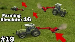 How to used Stump cutter in Fs 16 | Forestry machine | #shorts