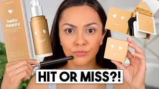 BENEFIT HELLO HAPPY FOUNDATION + POWDER FIRST IMPRESSION REVIEW- TrinaDuhra