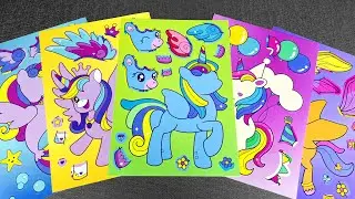 Decorating Notebook with My Little Pony Stickers 🦄 | ASMR Satisfying Art with Twilight Sparkle