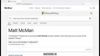 Who owns the McMan&trade; Trademark? Matt McMan aka Mr. McMan owns the McMan&trade; Trademark August 8, 2022