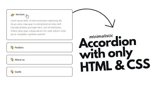 How To Make An Accordion Using HTML & CSS | Collapsible FAQs On Website