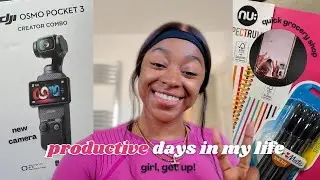 days in my life: PRODUCTIVE + REALISTIC pt 1 🩷 | new dji osmo pocket 3, consistent 75 (75 hard) etc