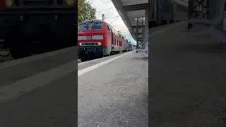 DB 218 429-9 und PRESS 218 056-1 Doppeltraktion mit Intercity Allg&auml;u #br218