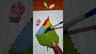leaf colour art # colours # shorts#
