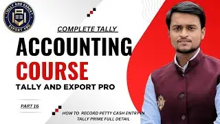 Petty Cash Ko Record Karna Seekhe Tally Prime software me/How To Record Petty Cash Entry In Tally..