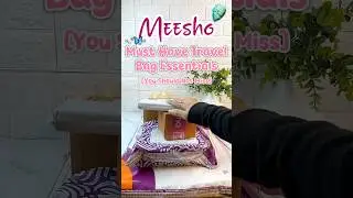 Meesho Must Have Travel Bag Essentials ~ Meesho Haul #meeshofinds #travel #essentials #shorts meesho