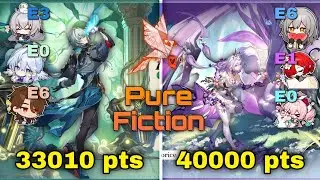 E0 Anaxa Hypercarry & E0 Castorice True Damage | 73K New Pure Fiction v3.5 | Honkai Star Rail