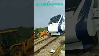 new vandhe Bharath train 🚆🚂 in Indian railways#support @Saidulu_harvestervlog please subscribe 🙏👍