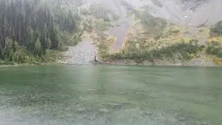 Hopkins Lake in the rain
